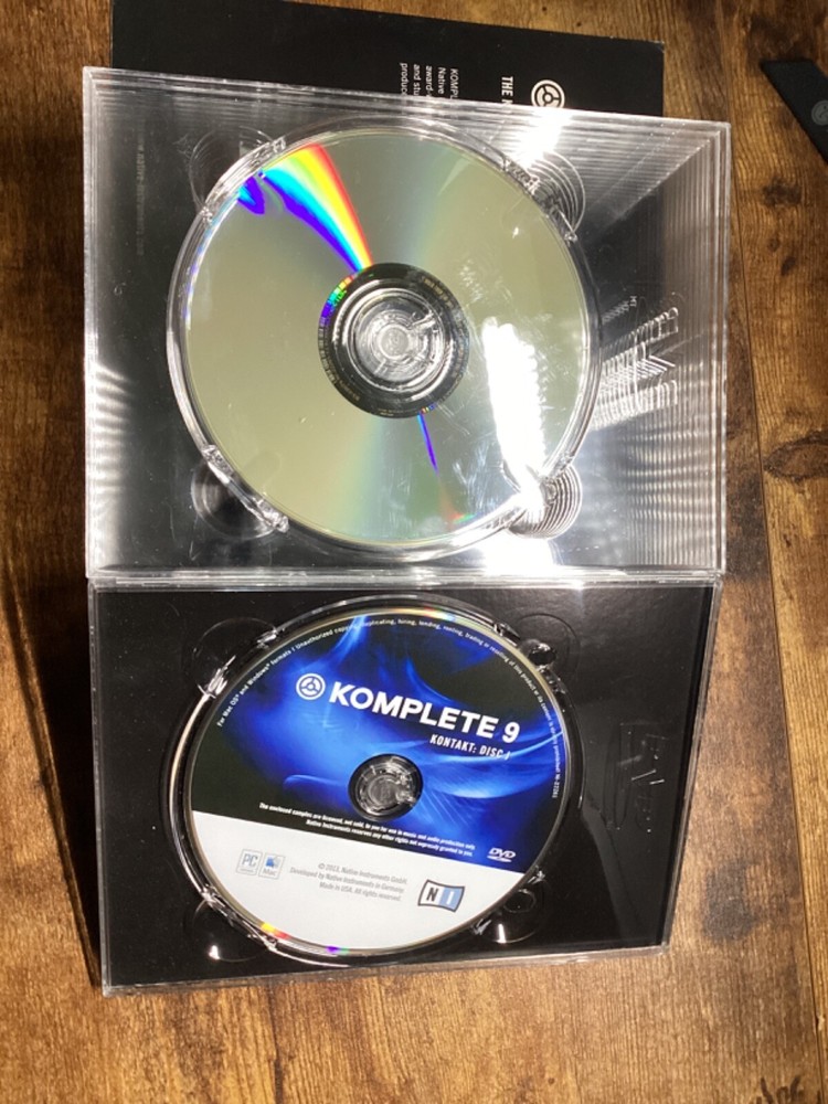 Komplete 9 Native Instruments & Effects Collection 12 Discs No Serial Number