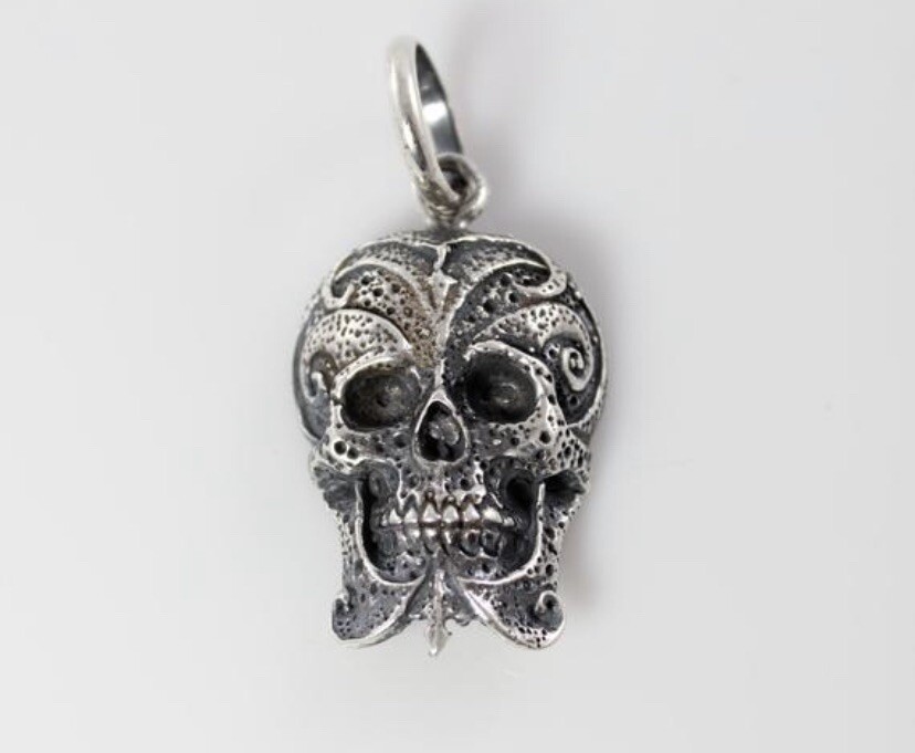 Handmade Celtic skull pendant