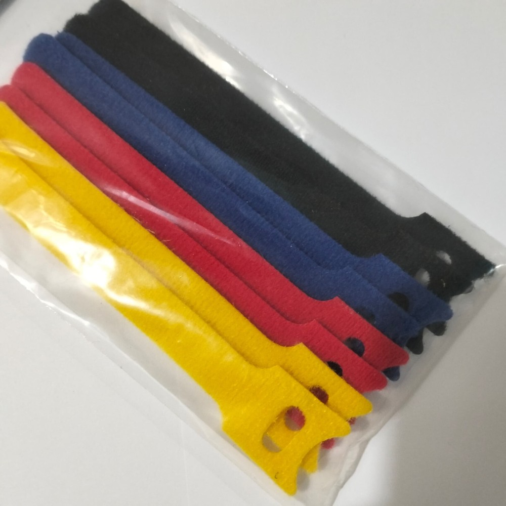 8 pcs Adjustable Releasable Reusable Hook And Loop Cable Ties Cable Tidy Strap