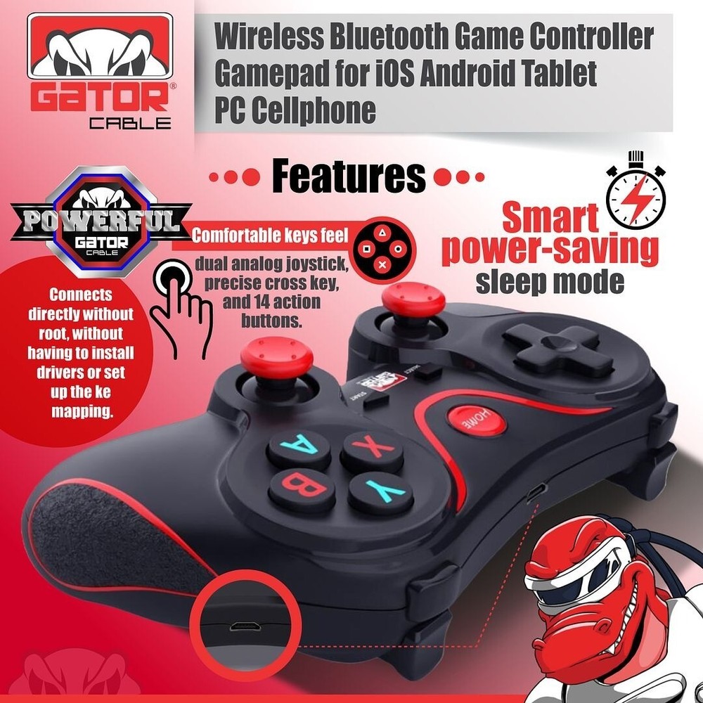 Wireless Bluetooth Game Controller Gamepad For Android iPhone Tablet PC Phone