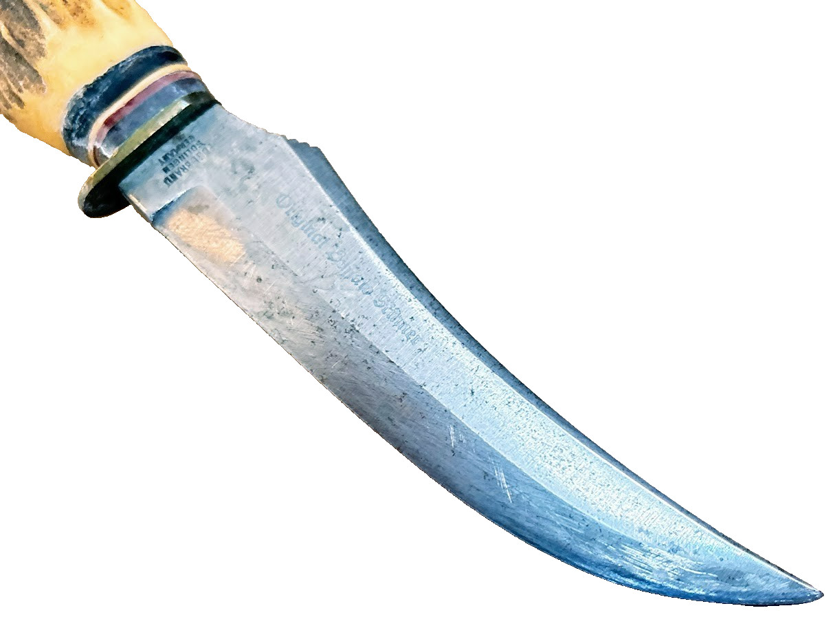 Vintage GERMAN BOWIE KNIFE EDGE BRAND #496 Solingen Germany Antique RARE KNIVES