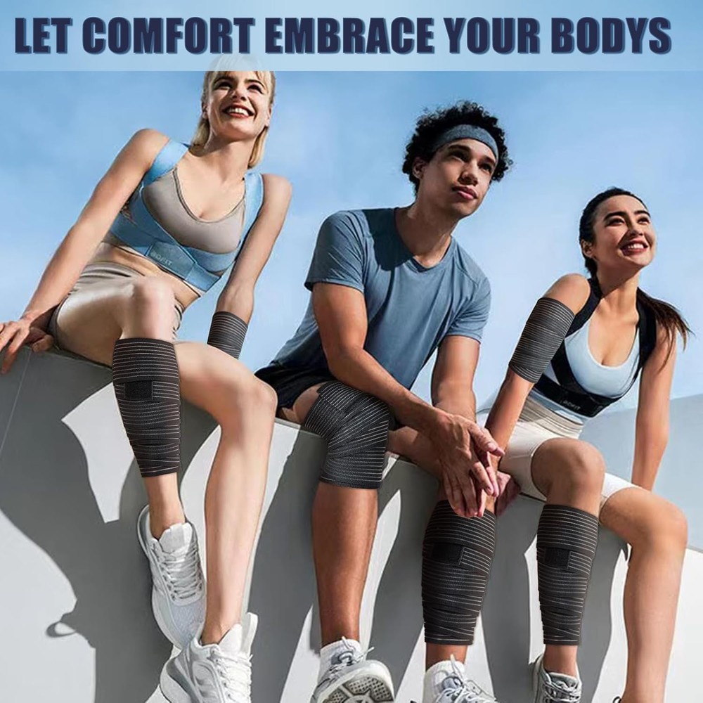 Adjustable 2 Pcs Thigh & Hamstring Compression Sleeves for Active Recovery