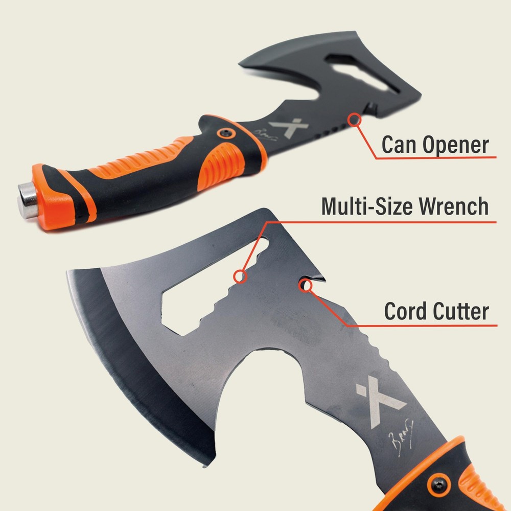 Ultimate Hatchet, Axe for Camping, Survival, and Backpacking, Includes Sheath...