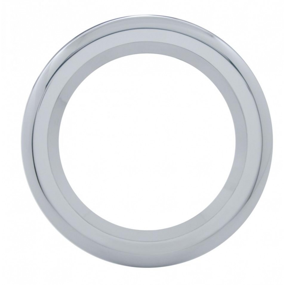 Chrome Plastic 4" Twist-On Light Bezel