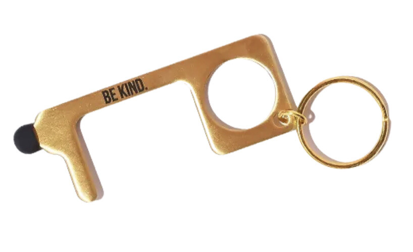 Hygiene Key Keychain by Ellen Antimicrobial Stylus Press Pull Open Close NEW