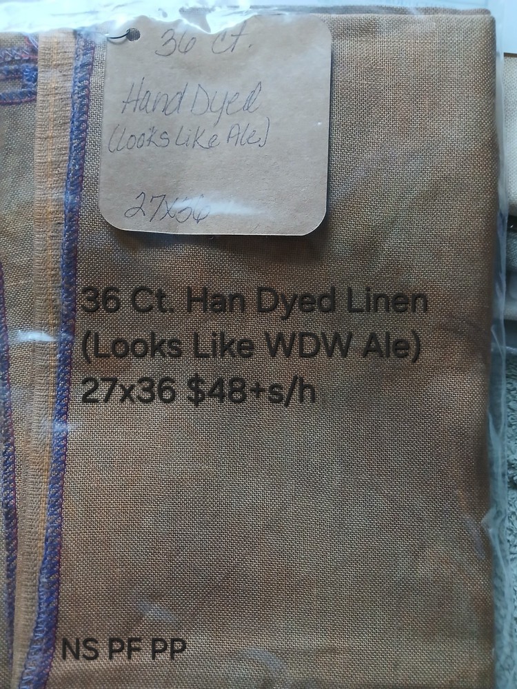 36 Count Hand Dyed Linen 27x36"