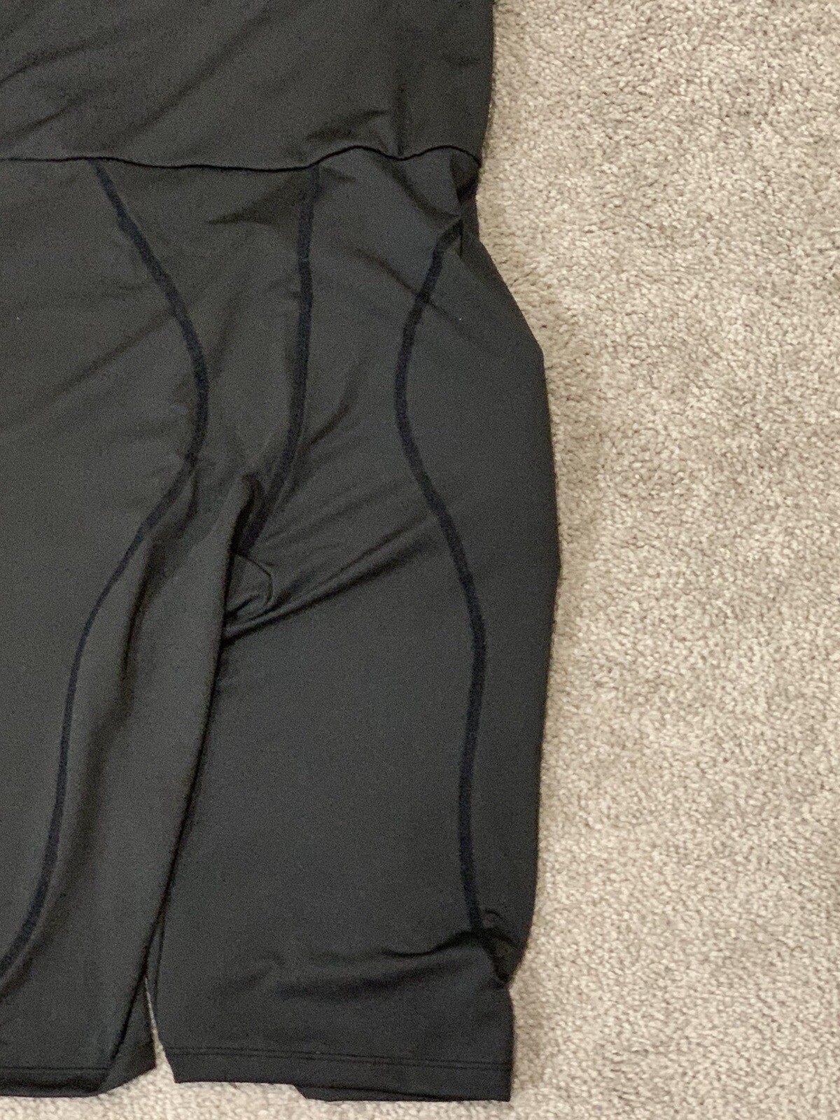 Compression Padded Sliding Shorts Men's Sz Large Baseball Removable Pads Black