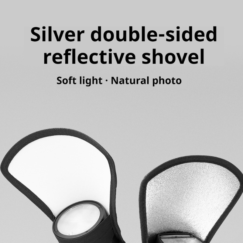 Flash Diffuser Reflector 2 Sided Flexible Bend Bounce Reflector Elasticity Strap