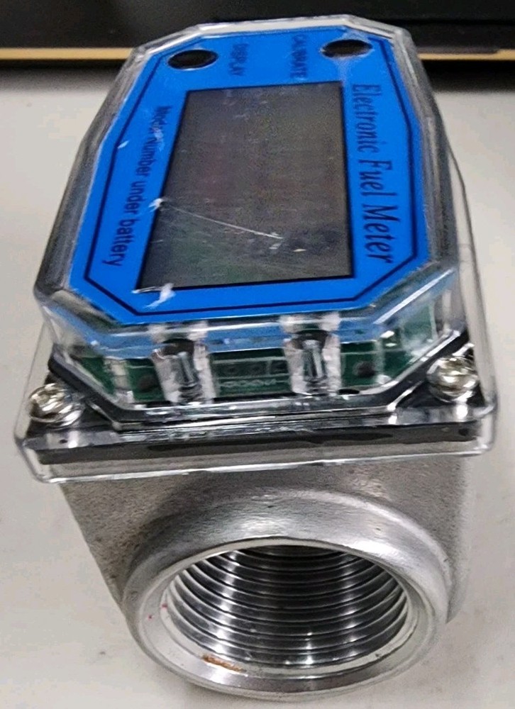Electronic Fuel Flow Meter Digital LCD Turbine Flow Sensor Used