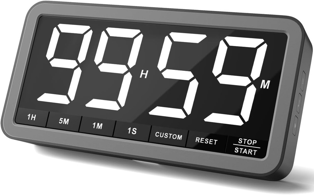7.8” Digital Kitchen Timer - Extra Large Display for Effortless Time Management