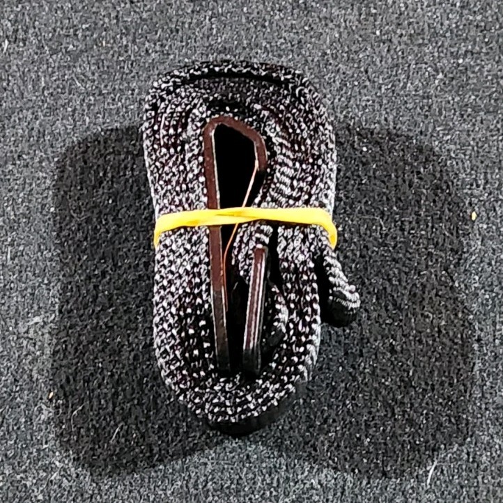 Adjustable Black Nylon Braided Strap