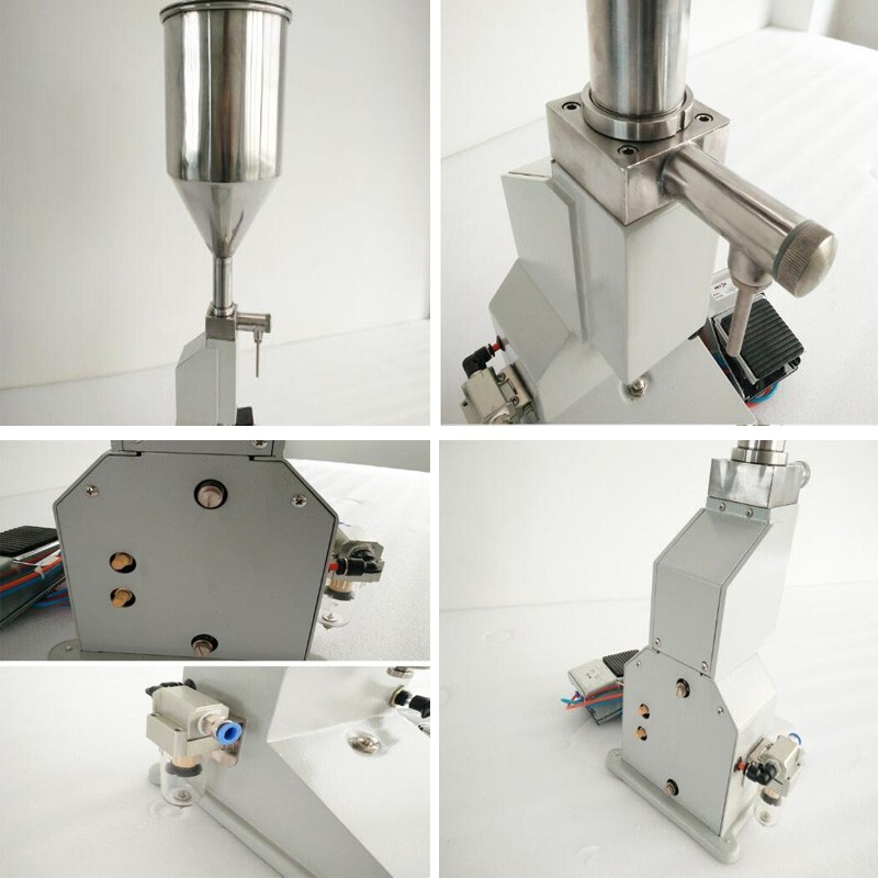 10L 5-50ml Pneumatic Paste&Liquid Filling Machine W/Foot Switch&Automatic Switch