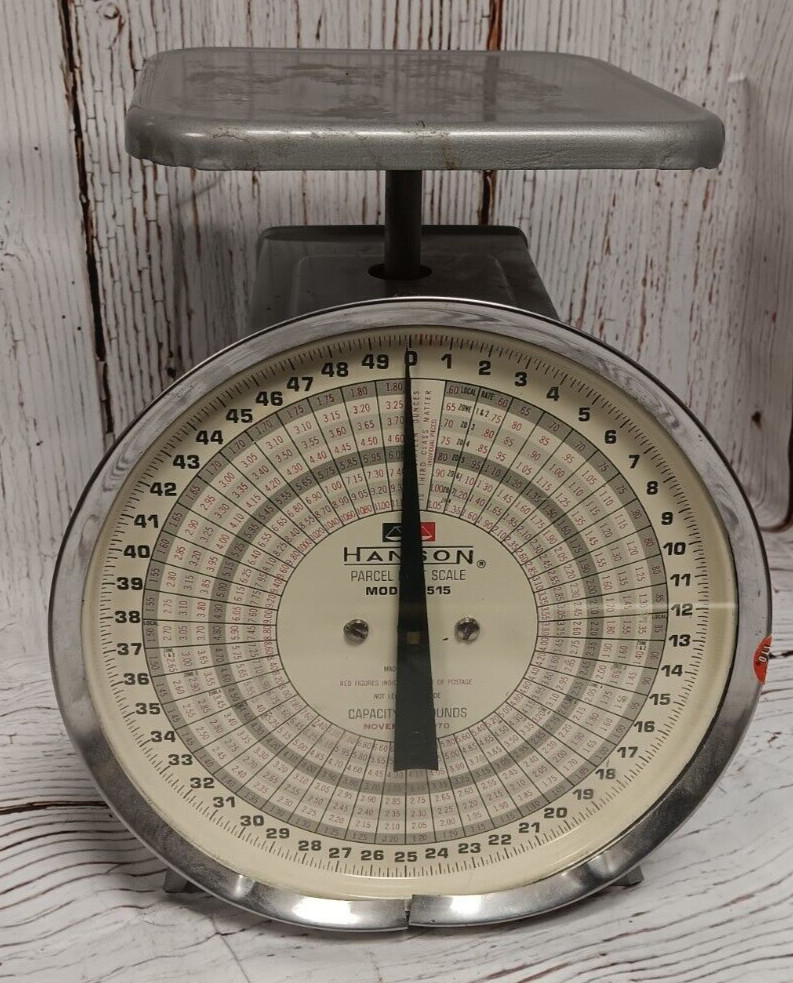 Vintage Hanson Model 1509 Postal Scale 5 Pound Capacity