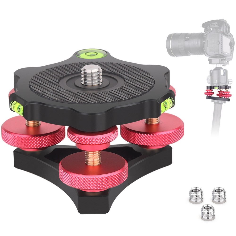 ARTCISE Tripod Leveling Base Camera Leveler, Bubble Level Aluminum Tripod Level