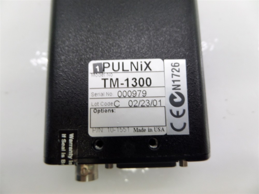 PULNiX TM-1300 Progressive Scan High Resolution Camera