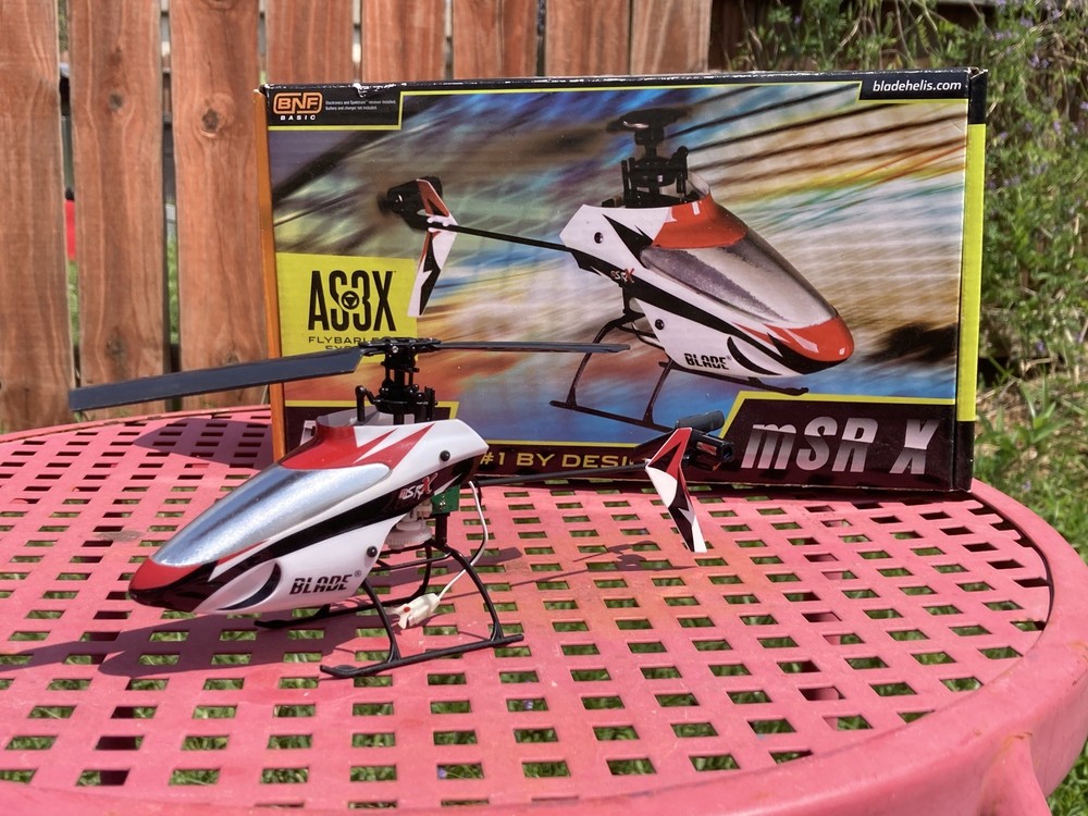 Blade mSRX mSR X BNF Basic 4 Channel Fixed Pitch Flybarless RC Helicopter
