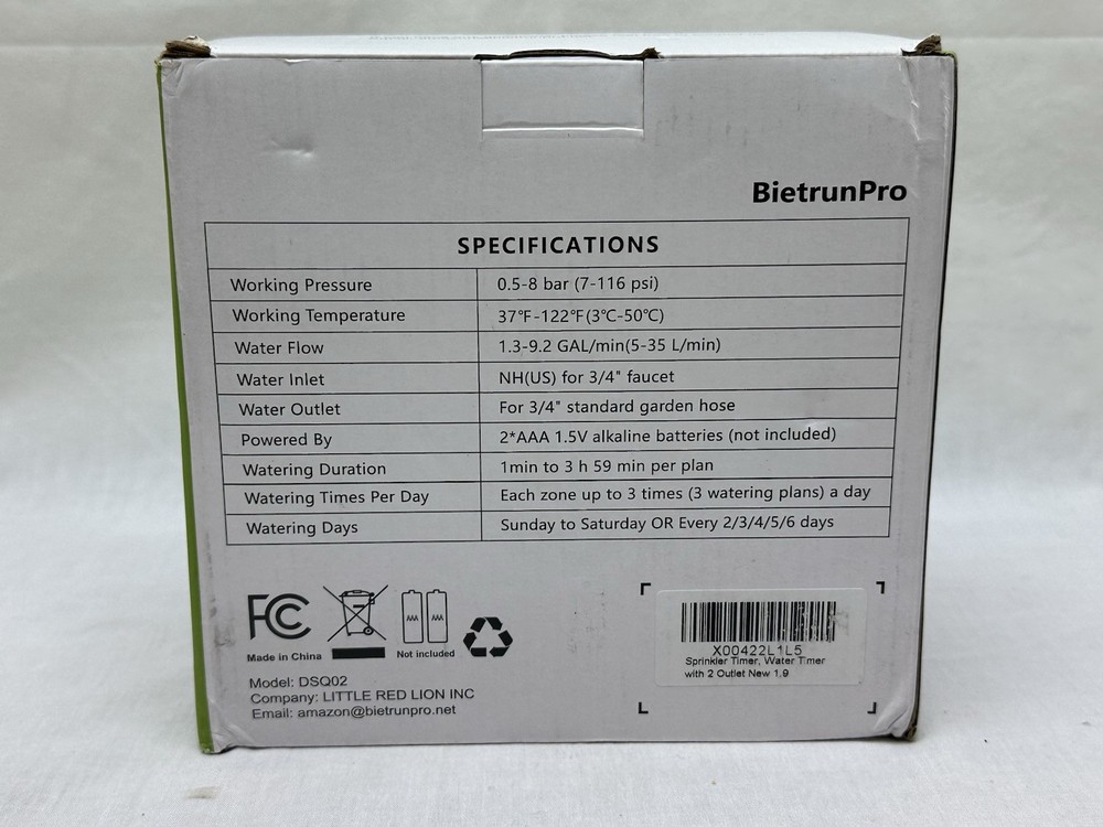Bietrun Pro 2-Zone Digital Water Timer