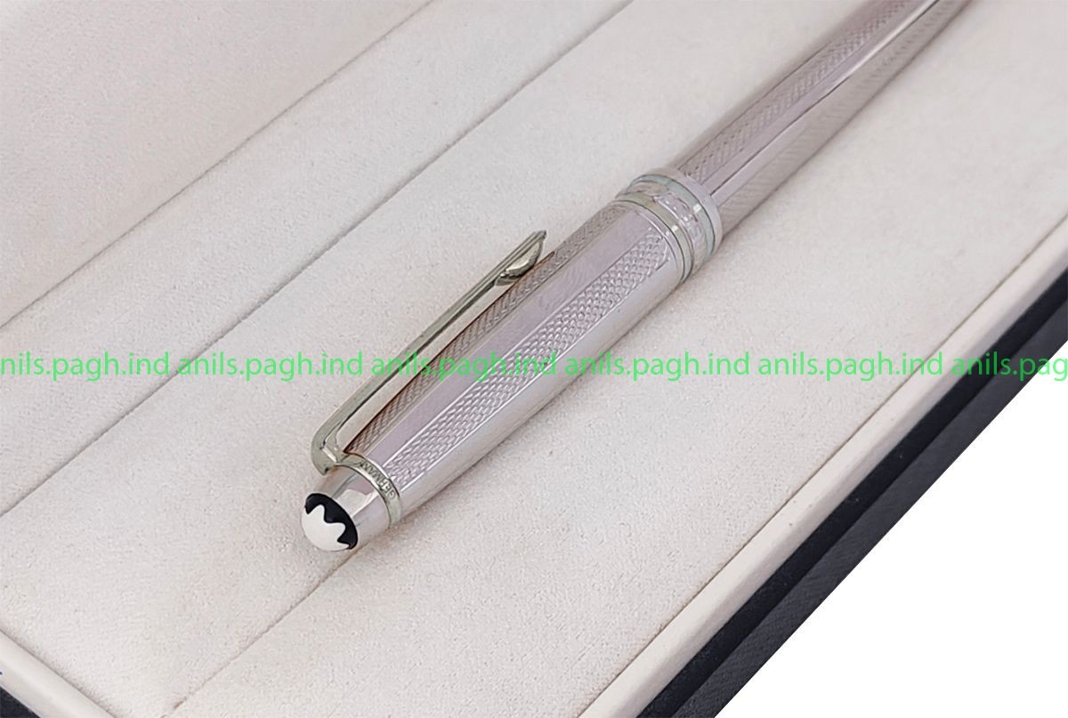 Refurbished# Montblanc Meisterstuck Solitaire 163 Ballpoint Pen with Silver Trim