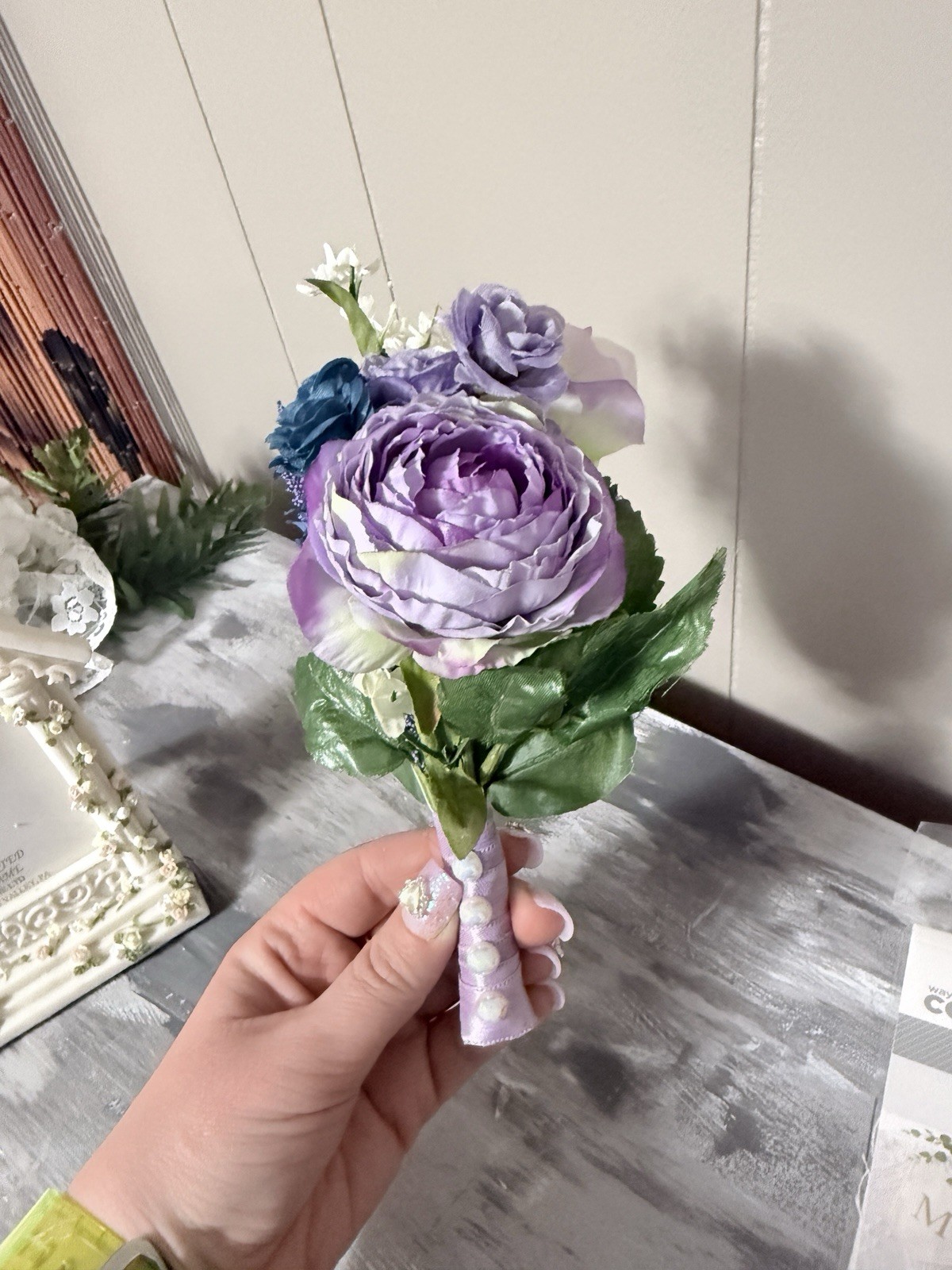 Wedding Boutonniere, Bouquet, Decor 15 Lot