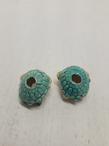 2 Turtle Figurines Laying on Their Backs - Fun Gift for Turtle Lovers! Nice