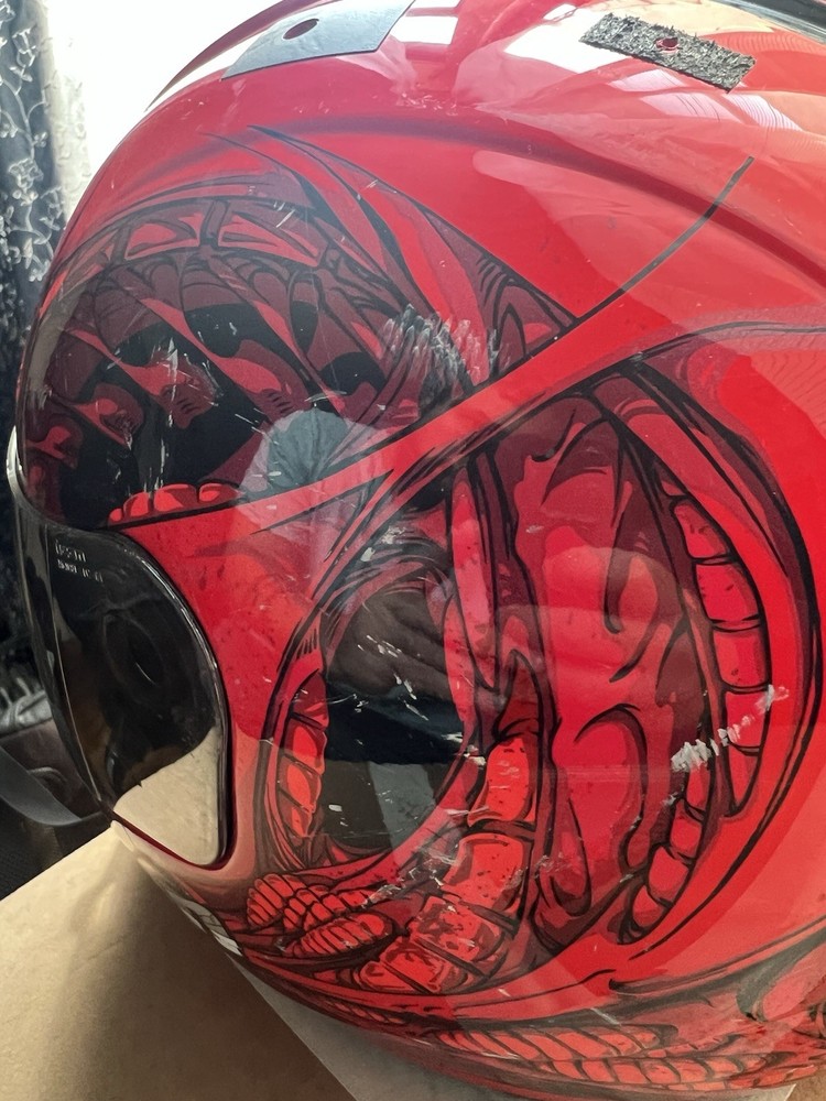 Icon Speedfreak Red Motorcycle Helmet