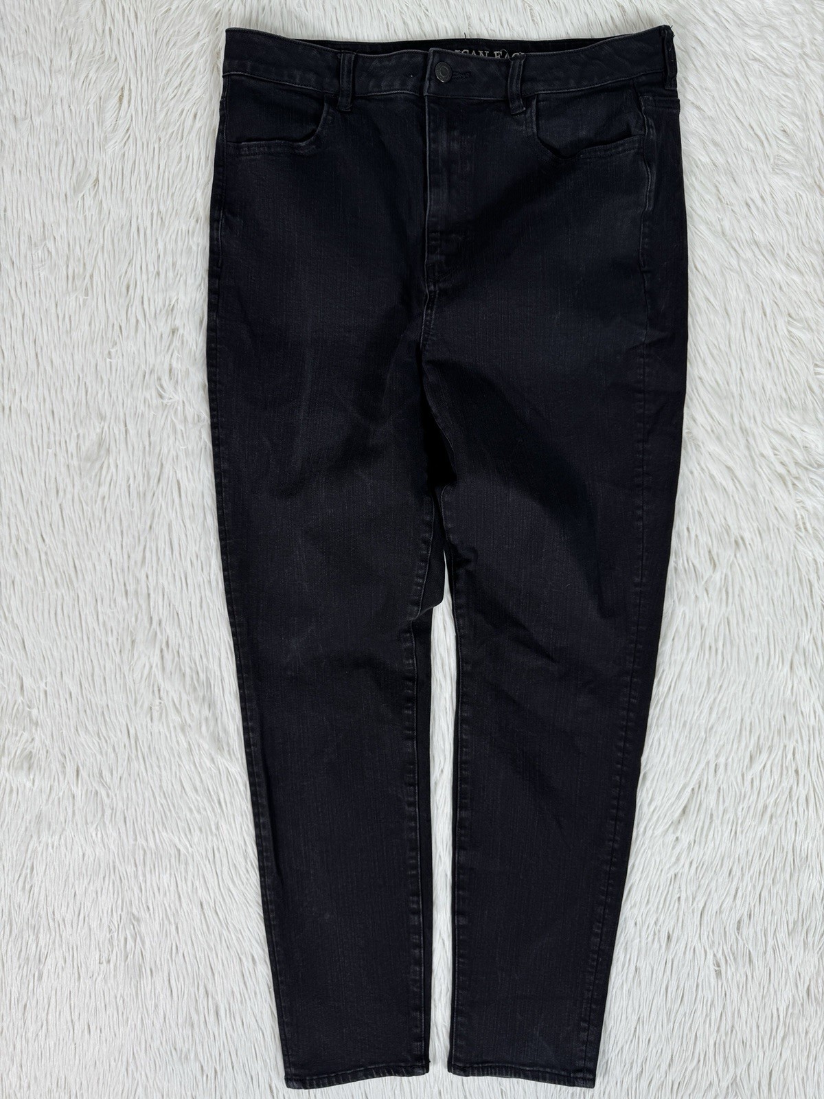 American Eagle Black Super High-Rise Jegging Denim Jeans Women's Size 14R