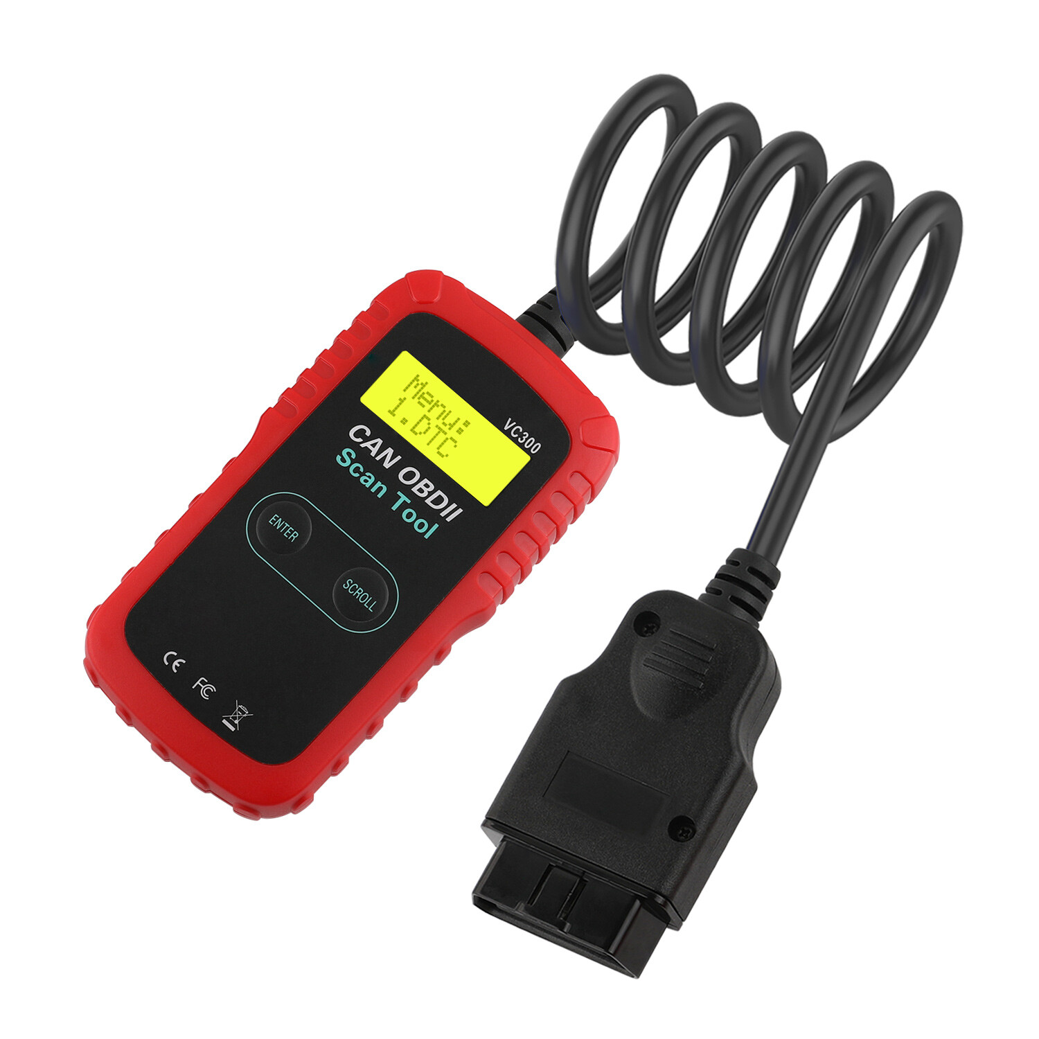 VC300 Auto EOBD OBD2 Scanner Engine Check Code Reader Car Diagnostic Scan Tool