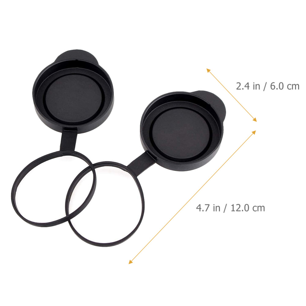 Binocular Lens Caps Binoculars Objective Cover Eyepiece Accessories Set