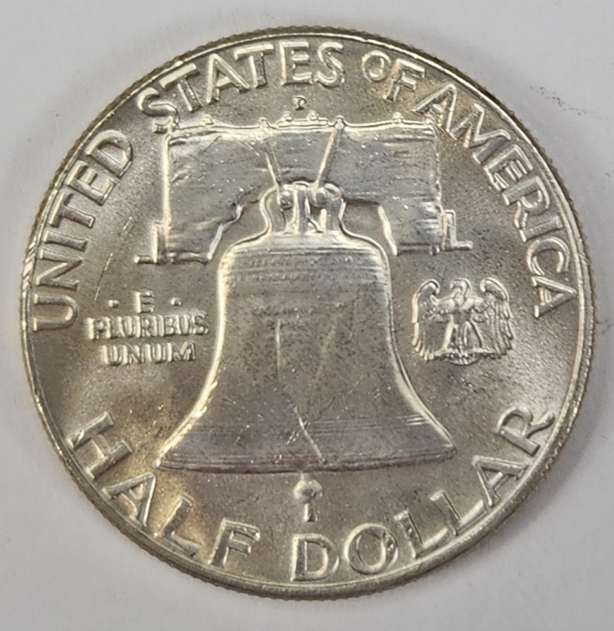 1961 D Franklin Half Dollar - Silver - AU - Almost Uncirculated