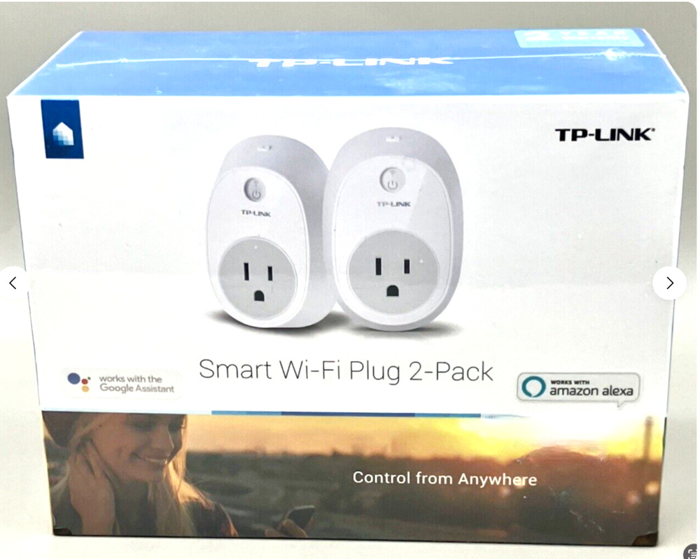 TP-Link Smart WiFi Plug 2-PACK HS100 Alexa Google Home Remote Control Outlet Ech