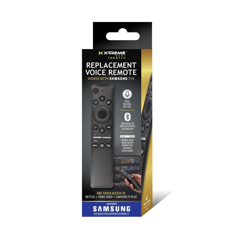 Replacement Remote Compatible with Samsung Smart TV - Universal Black