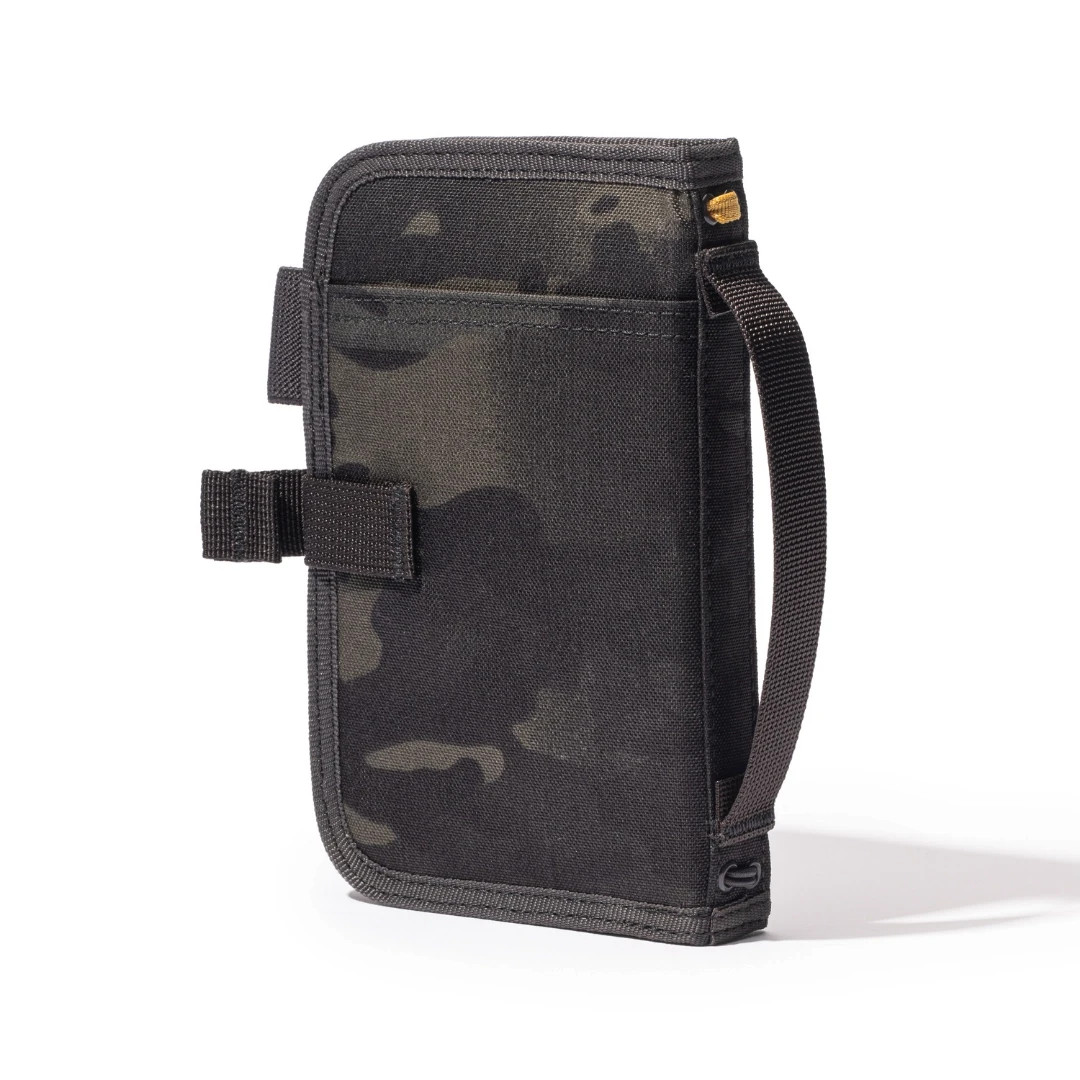 Lochby Mini Field Journal Black Camo | Water Resistant Wax Canvas Cover