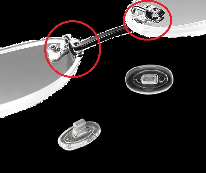 4 Pair Nose Pads Push-in For Oakley Ejector Felon Blender Glasses Replacement