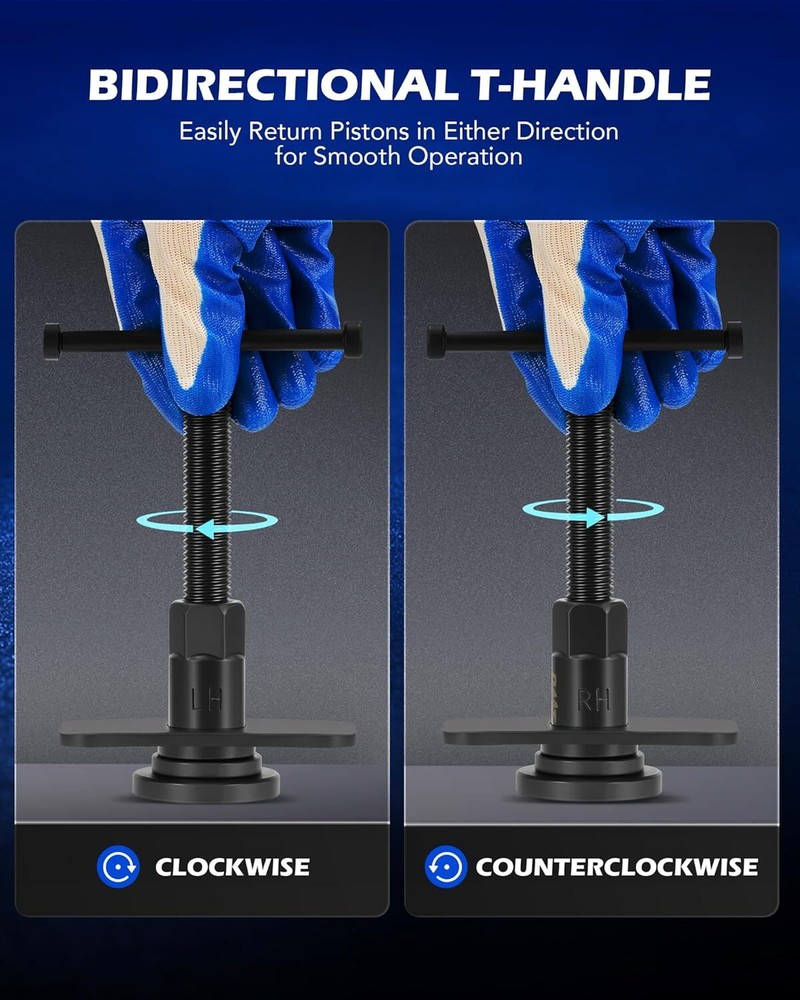 Brake Caliper Wind Back Tool Kit, 24pc Brake Caliper Compression Tool Set with..