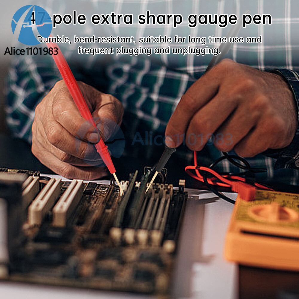 Multimeter Tester Cable Multi Meter Test Lead Probe Wire Pen Cable Needle Tip