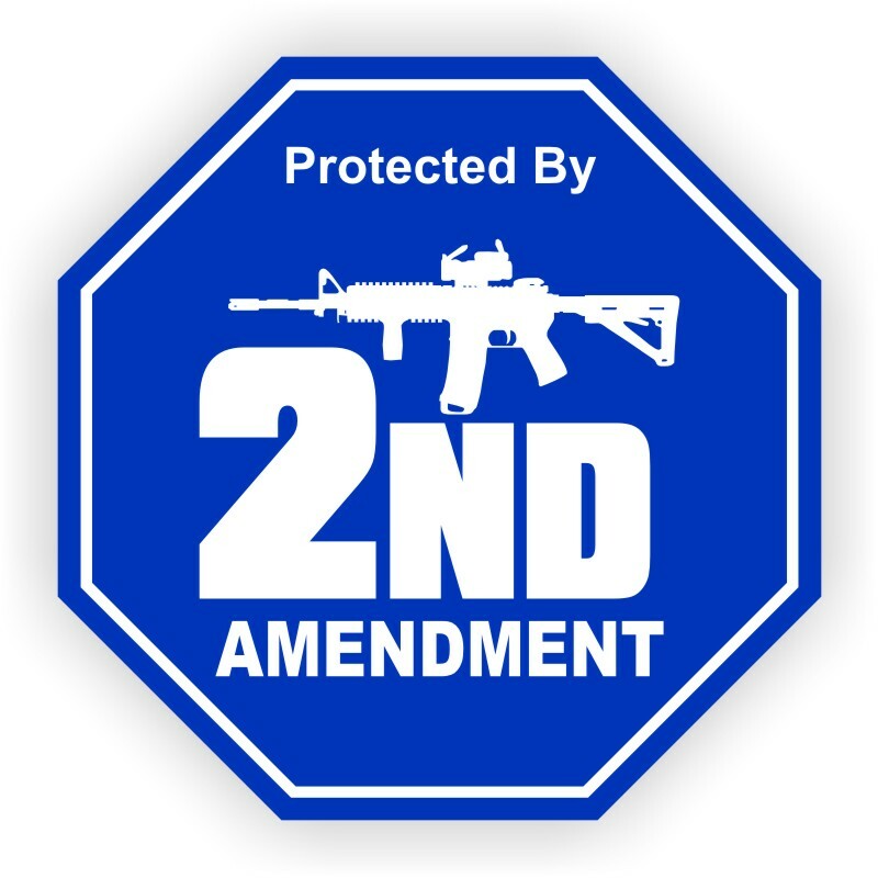 3 pcs - Protected 2nd Amendment 3.75" Stickers Doorbell Camera Security Decals