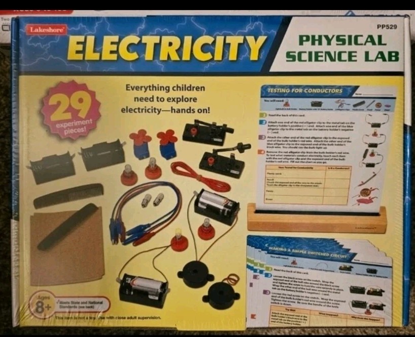 LakeShore Learning Electricity Circuits Physical Science Lab Kit STEM New