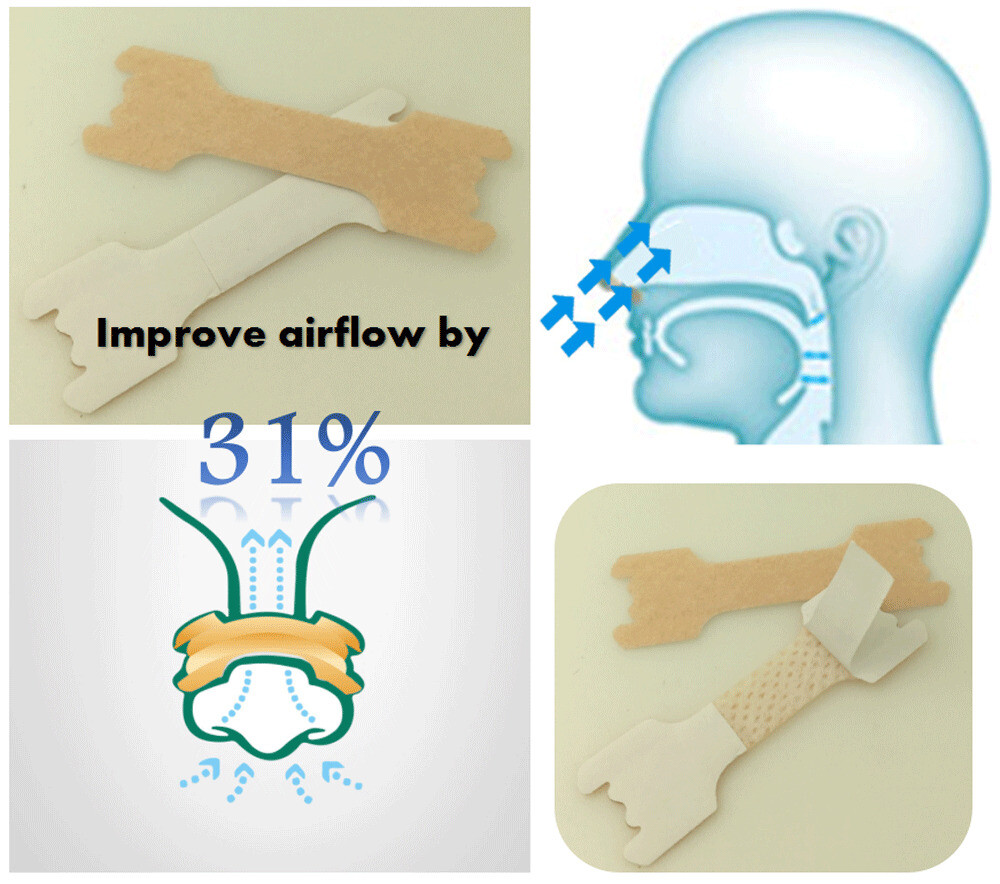 NASAL STRIPS Breathe Nose Better Reduce Snoring Right Sleep Now Apnea Adhesive