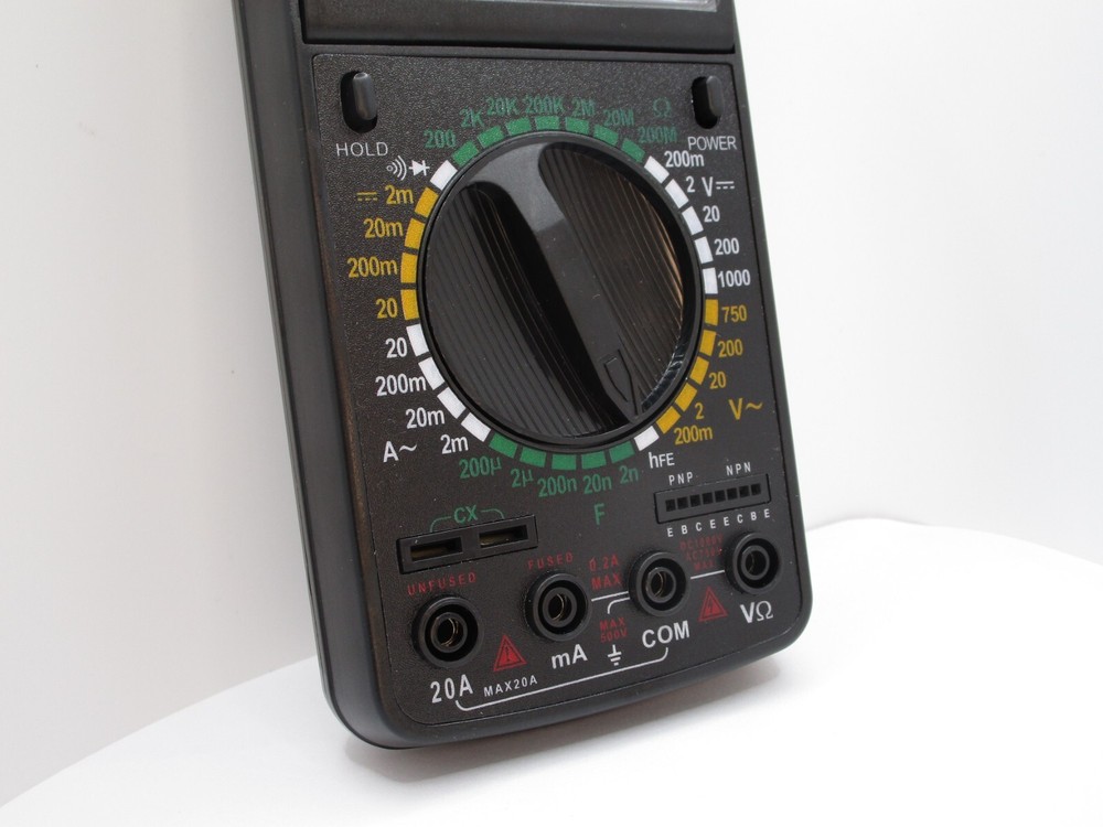 Digital Multimeter Tester Big Rotating Screen AC DC Voltage Current Capacitance