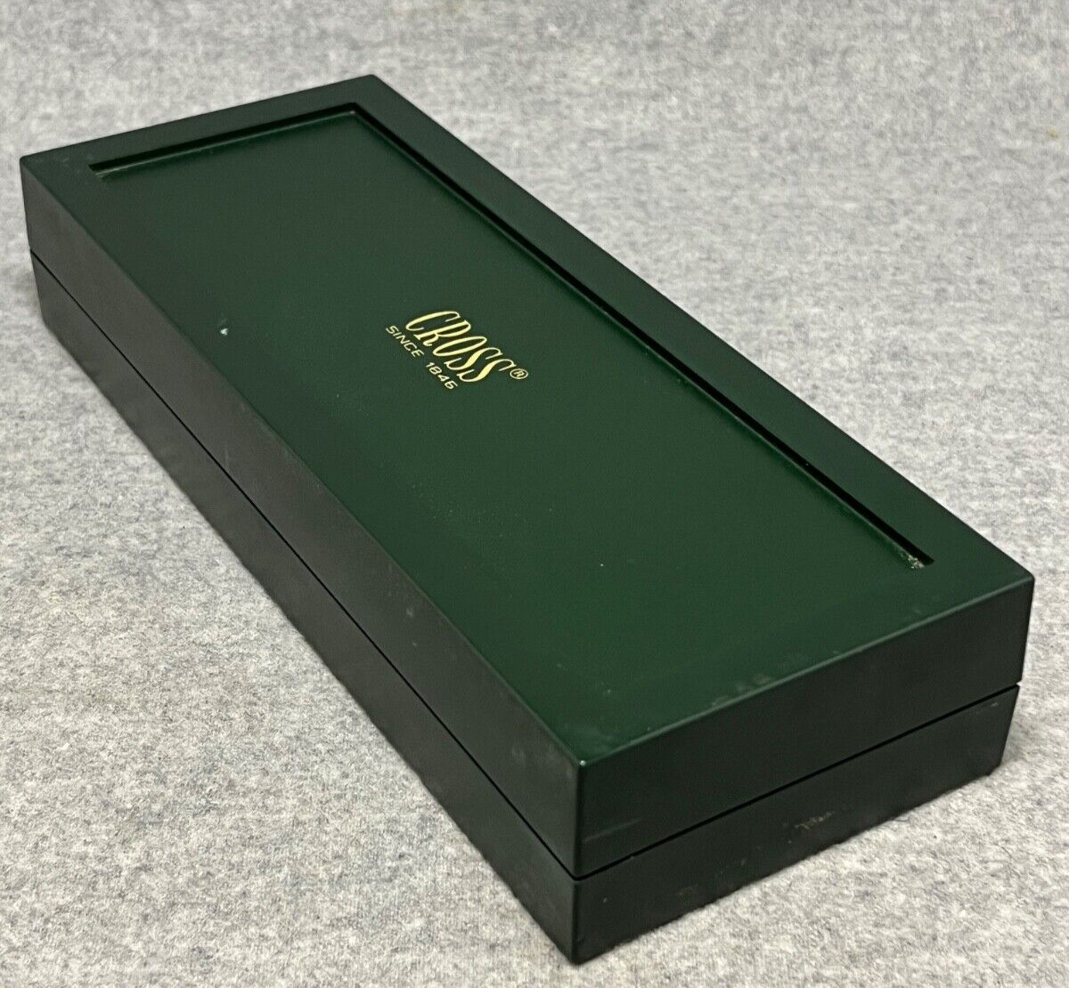 RARE Cross Matte Gray & 23K Gold Trim Pen & 0.5mm Pencil, Box, Manual