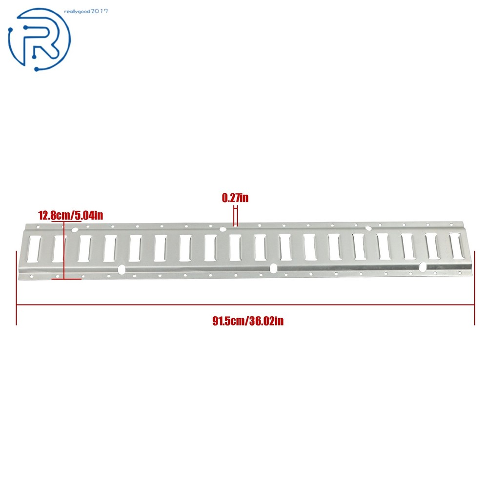 New Steel E Track Tie Down Rail Kit Silver Galvanized 24 Pack 3' Secure Cargo