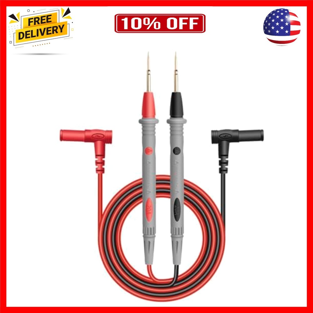 leads 1000V 20A Ultra-Sharp Gold-Plated  Probe Lead for Multimeter Meter  lea...