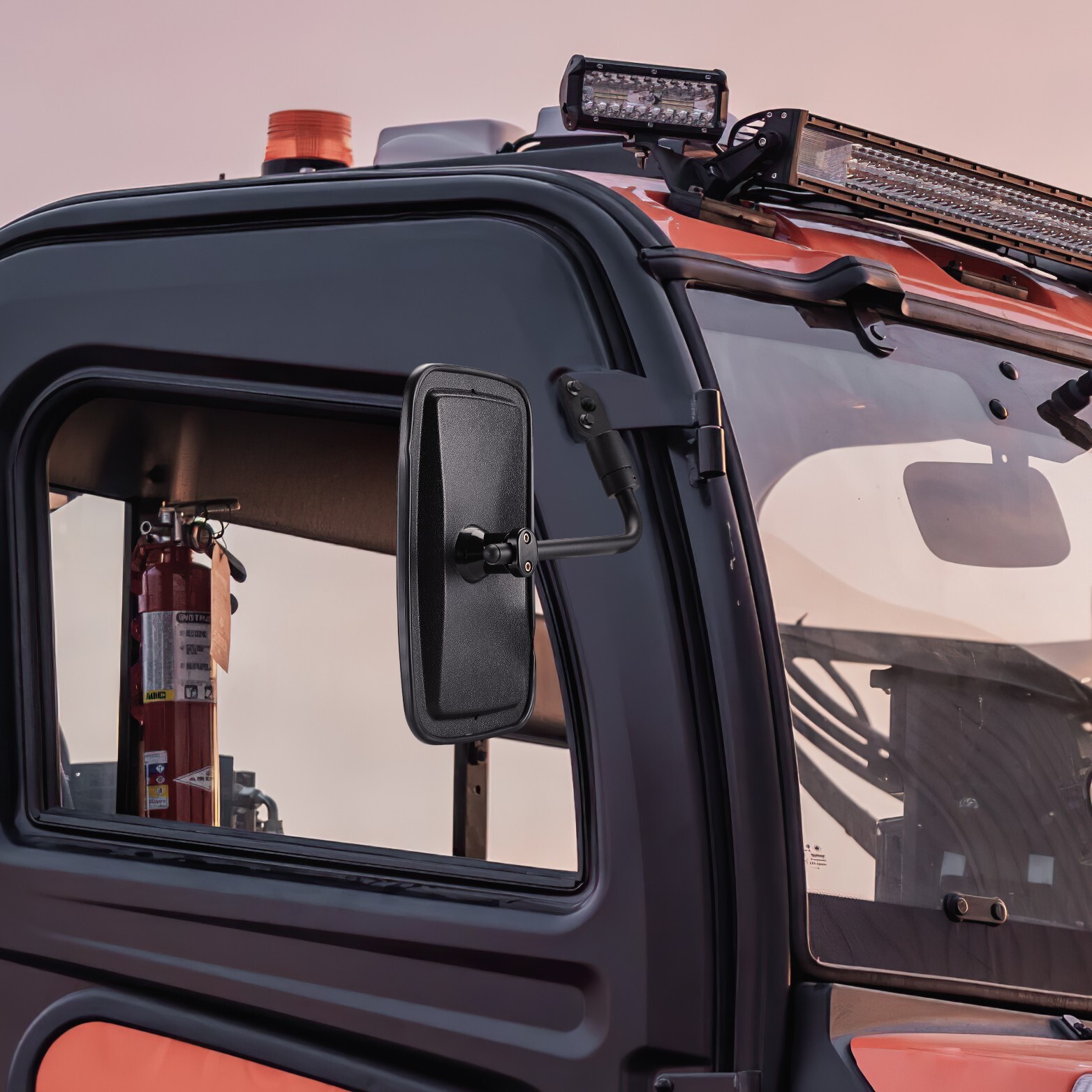 2PCS For KUBOTA RTV X1100C Tractor Rear View Side Mirrors w/Cab