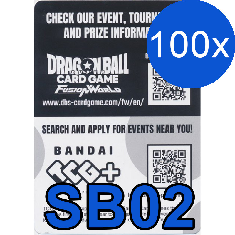 Dragon Ball Super Fusion World SB02 MANGA BOOSTER Code 100x Fast Code