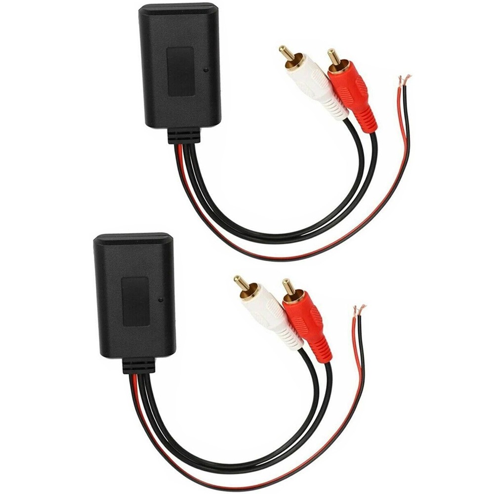 2x Car Audio Stereo Bluetooth AUX Receiver Module RCA Interface Cable Adapter US
