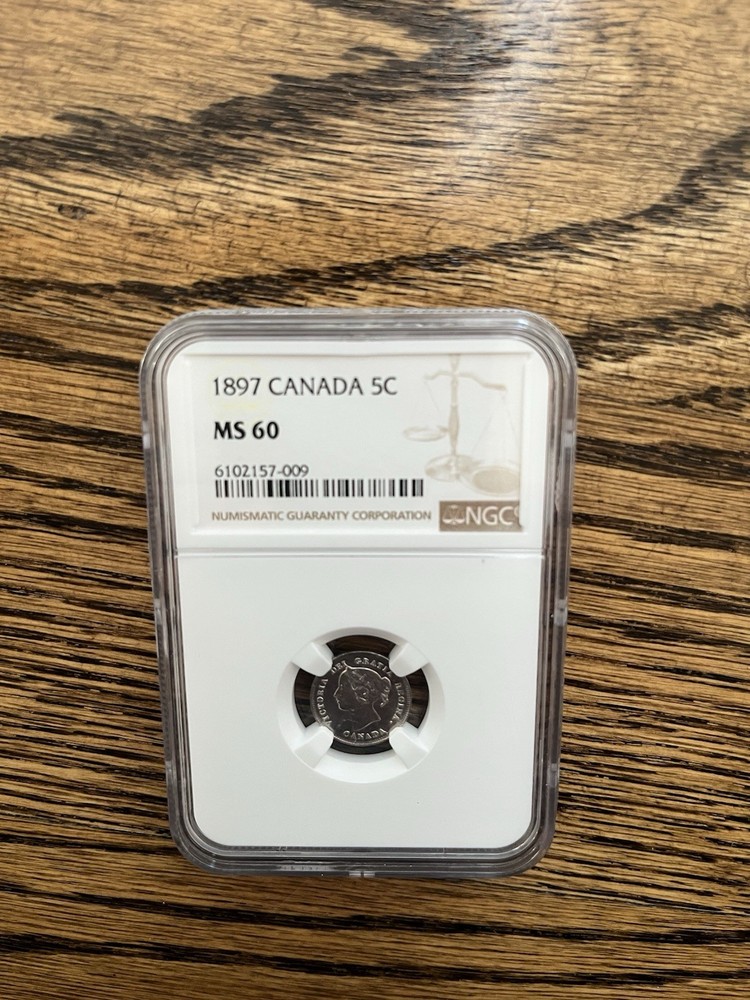 1897 Canada 5c NGC MS60