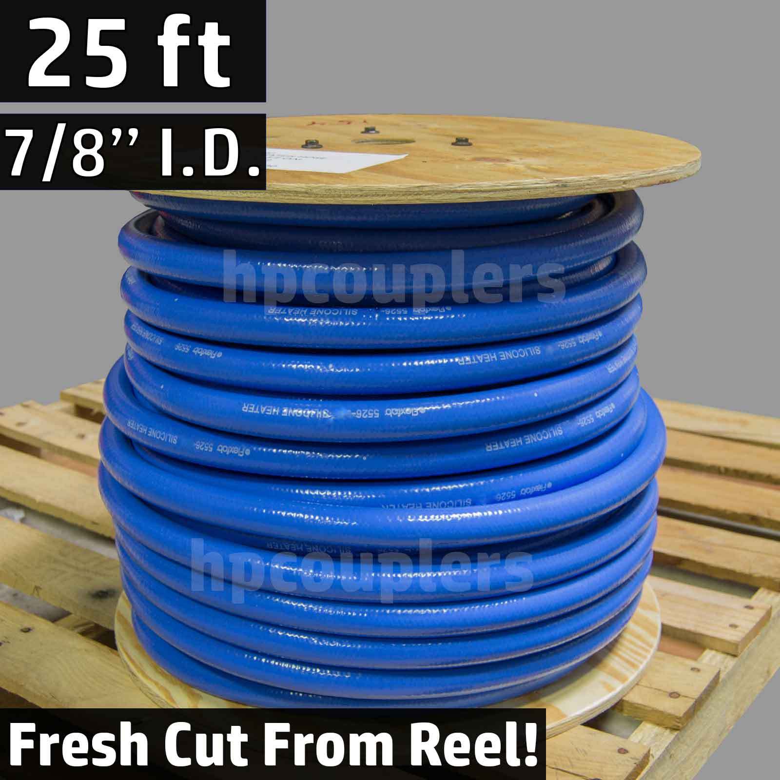25 ft 7/8" ID FlexFab 5526 Blue Silicone Heater Hose 22mm 350F Radiator Coolant