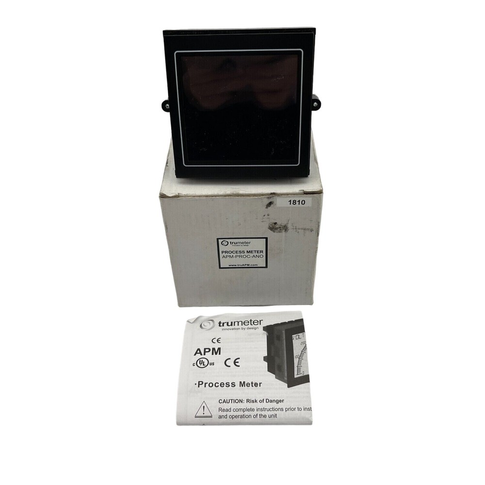 Trumeter APM-PROC-APO 4 Digit Panel Meter with Outputs Positive LCD New