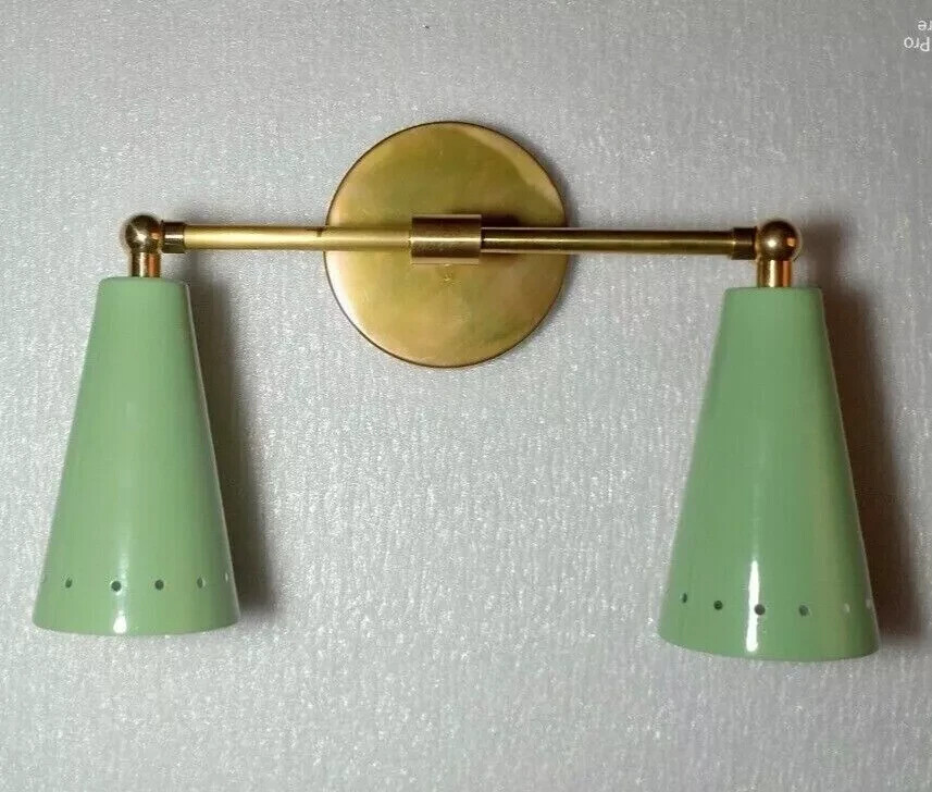 1950'S Mid-Century Modern Wall Sconce Italian Sputnik Brass Wall Sconces