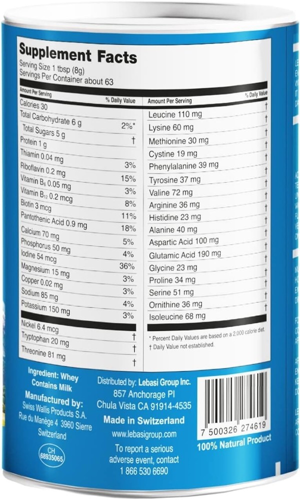LEBASI WHEY DIETARY SUPPLEMENT